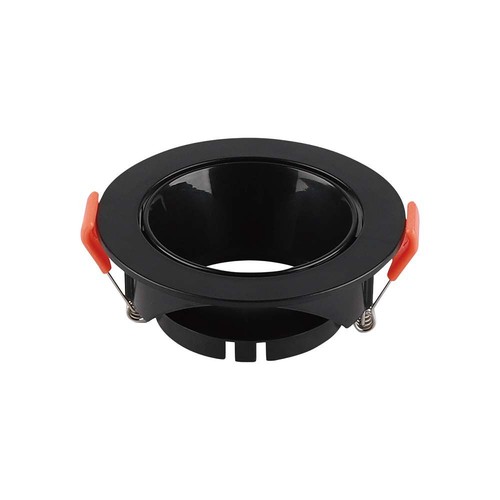 GU10/MR16 Downlight med svart reflektor - Utan ljuskälla, Svart, Hål: Ø7,2 cm, mått: Ø8,5 cm