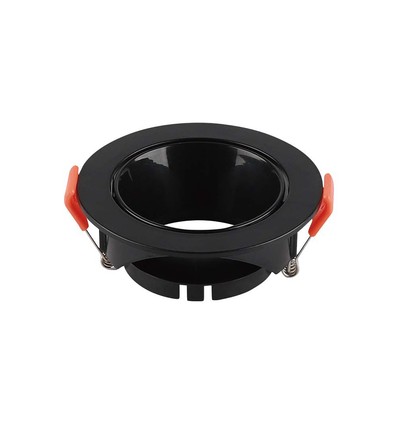 GU10/MR16 Downlight med svart reflektor - Utan ljuskälla, Svart, Hål: Ø7,2 cm, mått: Ø8,5 cm