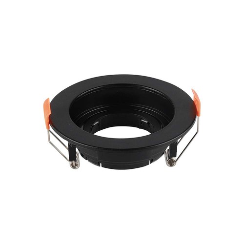 GU10 downlight - Rund, svart, PC-plast, inom-/utomhus, hål: Ø8,5 cm, mått: Ø10,2 cm