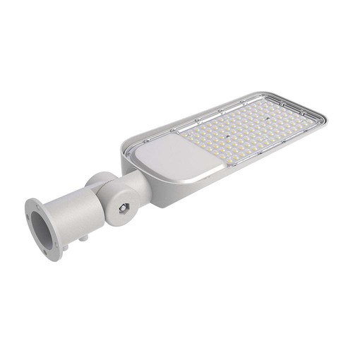 150W LED gatubelysning med Samsung chip och sensor - 135lm/W, IP65, 6500K, grå, justerbar vinkel