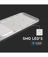 150W LED gatubelysning med Samsung chip och sensor - 135lm/W, IP65, 6500K, grå, justerbar vinkel