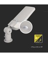 150W LED gatubelysning med Samsung chip och sensor - 135lm/W, IP65, 6500K, grå, justerbar vinkel
