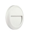 2W rund LED trappspot - Vit, 3000K, IP65, inomhus och utomhus