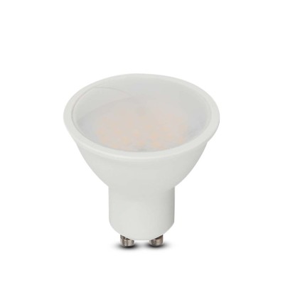 4,5W GU10 Spotljus - Slät Plast, Samsung Chip, 6500K, 110D