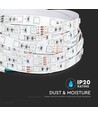 5m 8W/m RGB+3000K LED strip - 12V, IP20, 60 LED per meter