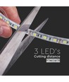 5m 8W/m stänksäker LED-strip - 24V, IP65, 120 LED per meter