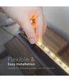 5m 8W/m stänksäker LED-strip - 24V, IP65, 120 LED per meter
