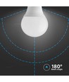 E14 4,5W LED klotlampa - P45, 180° spridning