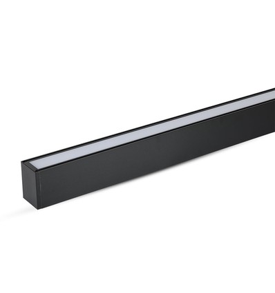 40W LED linjär pendelarmatur, svart - Samsung LED chip, 6400K, 120cm, 5 års garanti