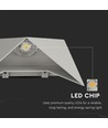 5W vägglampa, grå - IP65, 4000K, aluminium, 120° spridning, inkl. ljuskälla