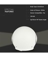 4W vit LED vägglampa - IP65, 4000K, rund, utomhus/inomhus, inkl. ljuskälla