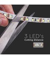 10m 8W/m LED strip, 6500K - 24V, IP20, 120 LED per meter, 750lm/m