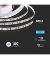 10m 8W/m LED strip, 6500K - 24V, IP20, 120 LED per meter, 750lm/m