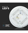 18W LED taklampa med stjärnhimmel, Ø31cm - 3-i-1 CCT, 100lm/W, vit kant, inkl. ljuskälla