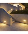 12W LED utomhus vägglampa - IP65, grå, 1250lm, 4200K, oblique design