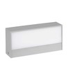 9W utomhus hus - LED, upp/ner, mjukt ljus, medium, 6400K, grå