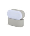 5W LED vägglampa - IP65, grå, 4000K, justerbar, 11 x 5,4 cm