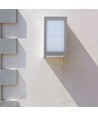 12W LED vägglampa, IP65 - Grå, 1250lm, 3000K, utomhus, fyrkantig
