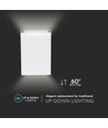 4W LED vägglampa - IP65, vit, 3000K, PC plast, inkl. ljuskälla