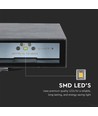 4W LED vägglampa, svart - 400lm, IP65, 360 grader, 6400K