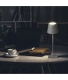 3W uppladdningsbar LED bordslampa, touch dimbar - 5V, Grå, 3000K, 4000mAh batteri, järn