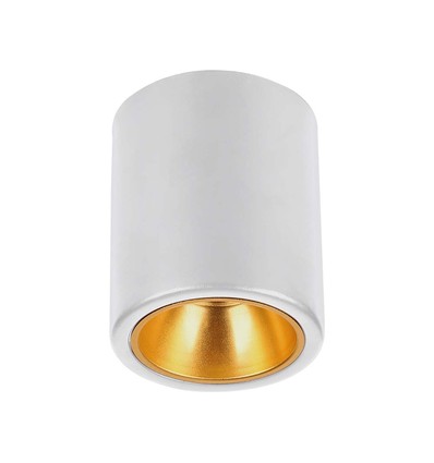 GU10 kvadratisk utanpåliggande spot - Vit, 100x100x120mm, IP20 inomhus, utan ljuskälla