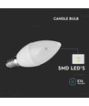E14 4,5W LED-kronljuslampa - Frostad