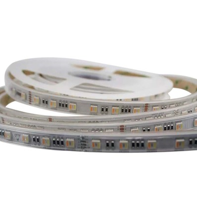 5m RGB+CCT 24W/m LED strip - RGB+2700-6500K, IP65, 24V