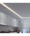 5m 9W/m LED-strip, 128 LED per meter - 24V, IP20, 3000K, 127lm/W