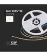 5m 9W/m LED strip, 128 LED per meter - 24V, IP20, 4000K, 127lm/W