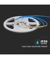 5m 9W/m LED-strip, 128 LED per meter - 24V, IP20, 3000K, 127lm/W