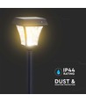 2W LED solcells-trädgårdslampa med spett - Svart, 3-i-1 CCT, rörelsesensor, IP65, höjd 93cm, aluminium
