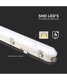 120cm 36W vattentät komplett LED armatur med nödljus - Samsung LED chip, 120lm/W, IP65, 4000K, 3 timmars batteridrift