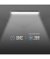 120cm 36W vattentät komplett LED armatur med nödljus - Samsung LED chip, 120lm/W, IP65, 4000K, 3 timmars batteridrift