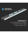 120cm 36W vattentät komplett LED armatur med nödljus - Samsung LED chip, 120lm/W, IP65, 4000K, 3 timmars batteridrift