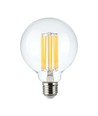 E27 6W LED filament lampa - G95, 600lm, 3000K, 300° spridning