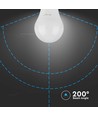 3 st. E27 10,5W LED lampa - A60, matt glas, 3000K, 1055lm, 3-pack