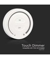 Trådlös Touch dimmer för LED strips, vit - 12V/24V, väggmonterad, för enfärgad LED