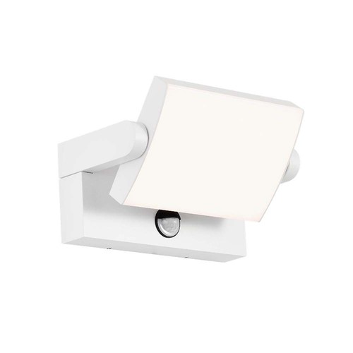 17W LED vägglampa med sensor - IP65, 2580lm, vit, 4000K, PIR sensor