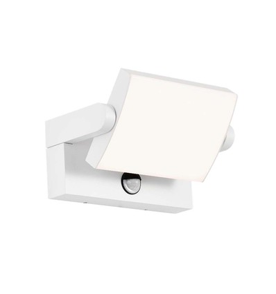 17W LED vägglampa med sensor - IP65, 2580lm, vit, 3000K, PIR sensor
