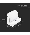 17W LED vägglampa med sensor - IP65, 2580lm, vit, 3000K, PIR sensor