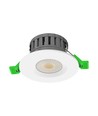 5W/8W LED infälld spot, fire-rated - 830lm, IP65, dimbar, CCT, 60 grader, vit/svart/krom finish
