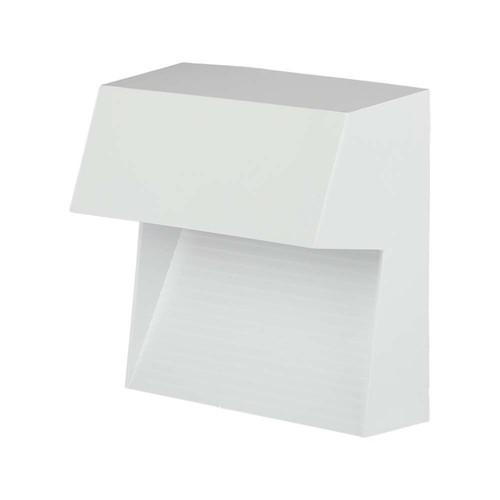 3W LED vägglampa för trappor - IP65, vit, 15,4x15,1 cm, infälld spot för trappsteg