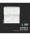 3W LED vägglampa för trappor - IP65, vit, 15,4x15,1 cm, infälld spot för trappsteg