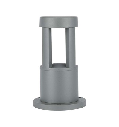 10W LED vägglampa - 3000K, grå, 25cm