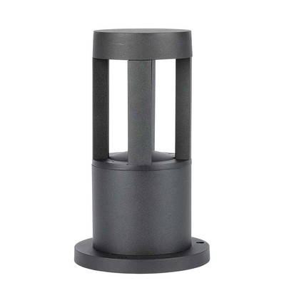 10W svart LED trädgårdslampa, 25cm - 100lm/W, IP65, 110 grader, 230V