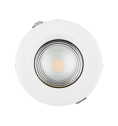 40W Ø22,1cm LED infällt panel - 120lm/W, COB, kallvit, Hål: Ø20,7 cm, Mått: Ø22,1 cm