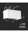 24W LED vägglampa - IP65, vit, 4000K, utomhus, 112lm/W