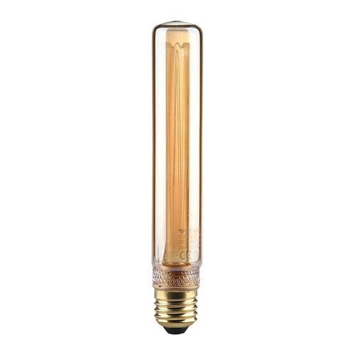 E27 2W T30 LED art filament lampa - 1800K, amber glas, vintage effekt, lasergravering
