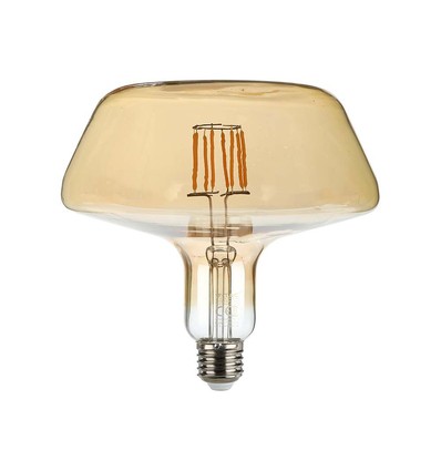 E27 8W LED filament lampa - Amber glas, 620lm, 2200K, 300° ljusspridning